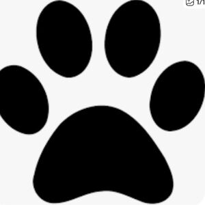 Black Paw Print Design